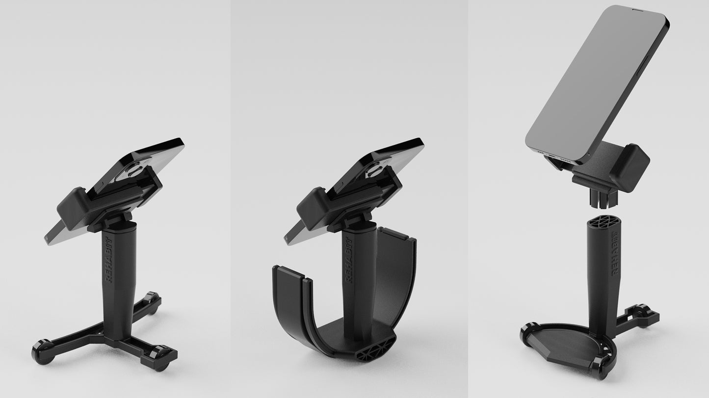 Modular phone mount, attached to RHB01, RHB02, and RHB03 (sold separately)